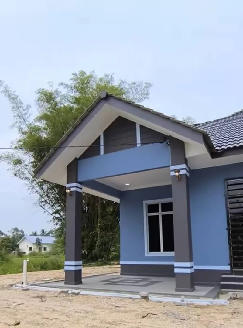 Exterior house painting by professional contractors